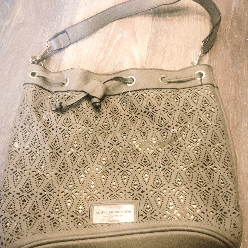 Marc New York andrew Mark’s gold and brown purse